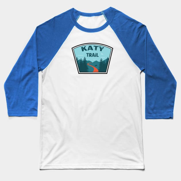 Katy Trail Baseball T-Shirt by esskay1000